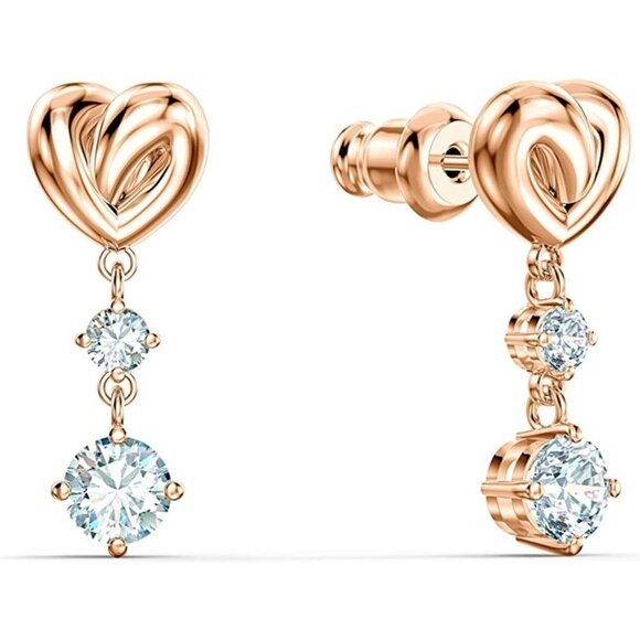 💥 Diamond CZ Hot Selling Romantic Heart Shaped Earrings for Women, HA4541 - Picture 5 of 5